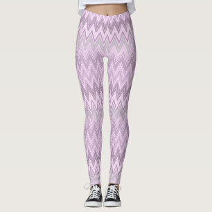 Lilac, pink , zigzag leggings