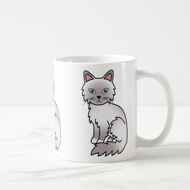 Lilac Point Birman / Ragdoll Cat Coffee Mug (Right)