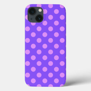 Lilac polka dots on periwinkle Case-Mate iPhone ca 13 Case