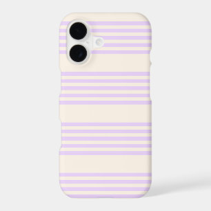 Lilac purple and beige five stripes pattern