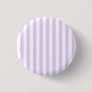 Lilac purple and white candy stripes 3 cm round badge