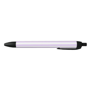 Lilac purple and white candy stripes black ink pen
