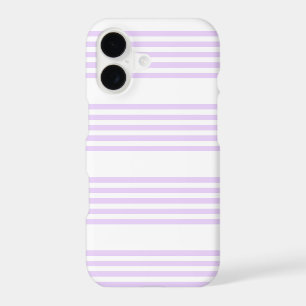 Lilac purple and white five stripes pattern