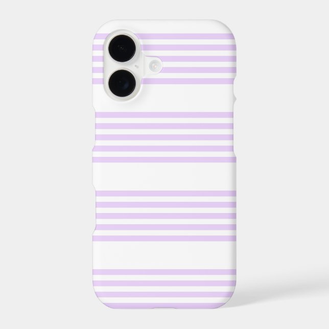 Lilac purple and white five stripes pattern (Back)
