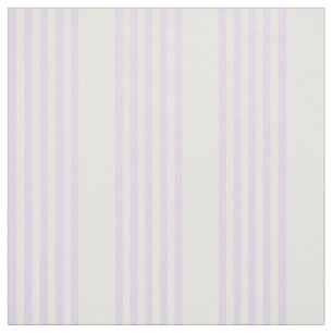 Lilac purple and white five stripes pattern fabric