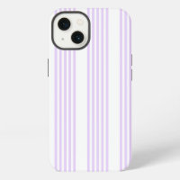 Lilac purple and white five stripes pattern