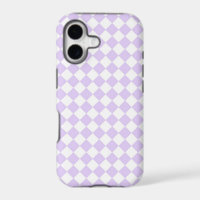Lilac Purple Diamond Chequered pattern