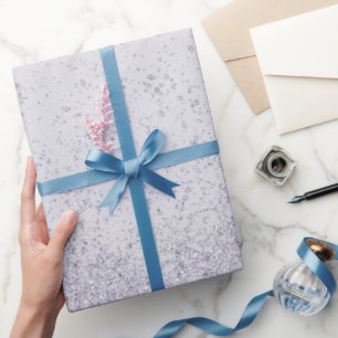 Lilac Purple Faux Glitter  Wrapping Paper