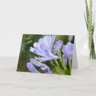 Lilac Purple Flowers Art Mother's Day Card
