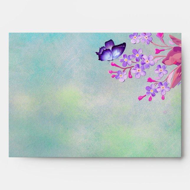 Lilac, purple, forget-me-not envelope (Front)