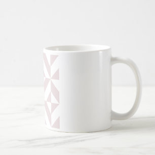 Lilac Purple Geometric Deco Cube Pattern Coffee Mug