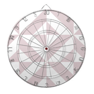 Lilac Purple Geometric Deco Cube Pattern Dartboard