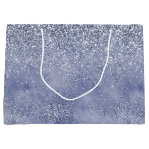 Lilac Purple Glitter Glitz sparkle glam Large Gift Bag