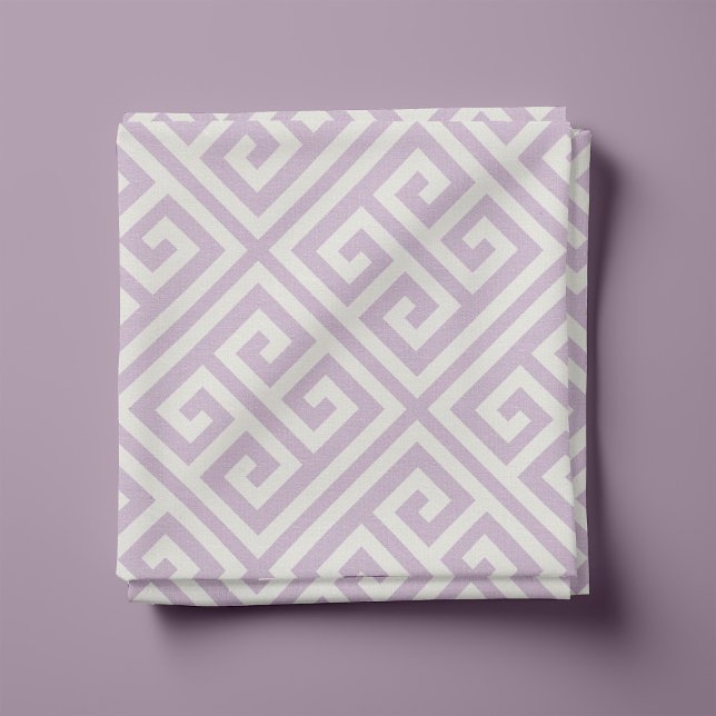 Lilac Purple Greek Key Pattern Fabric (Creator Uploaded)