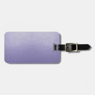 Lilac Purple Leather Luggage Tag