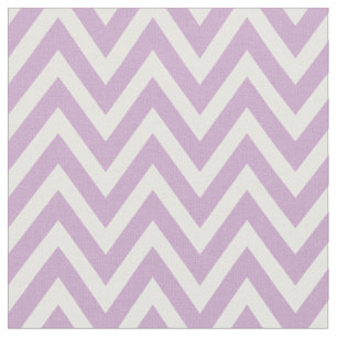 Lilac Purple Modern Chevron Stripes Fabric