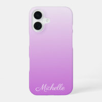 Lilac purple ombre personalised name