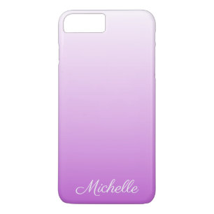 Lilac purple ombre personalized name iPhone 8 plus/7 plus case
