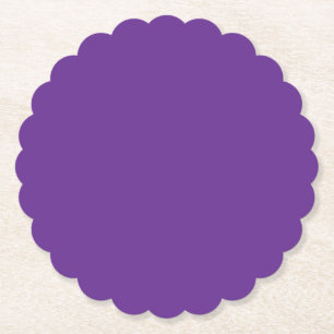 Lilac-purple solid colour paper coaster