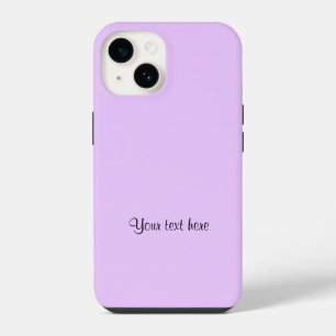 Lilac-Purple, solid colour TEMPLATE, iPhone 14 Case