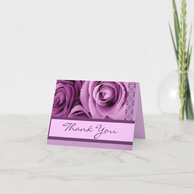 LILAC PURPLE Thank You - Bridal Shower (Front)
