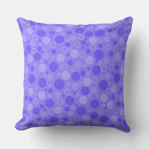 Lilac purple tones with polka dots in retro sixtie cushion