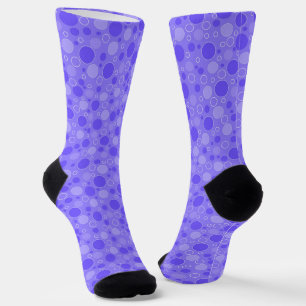 Lilac purple tones with polka dots in retro sixtie socks