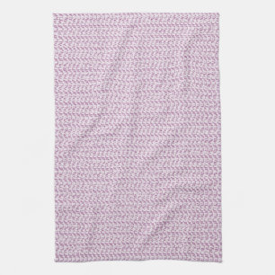 Lilac Purple Weave Mesh Look Tea Towel