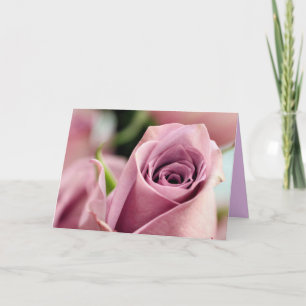 Lilac rose card