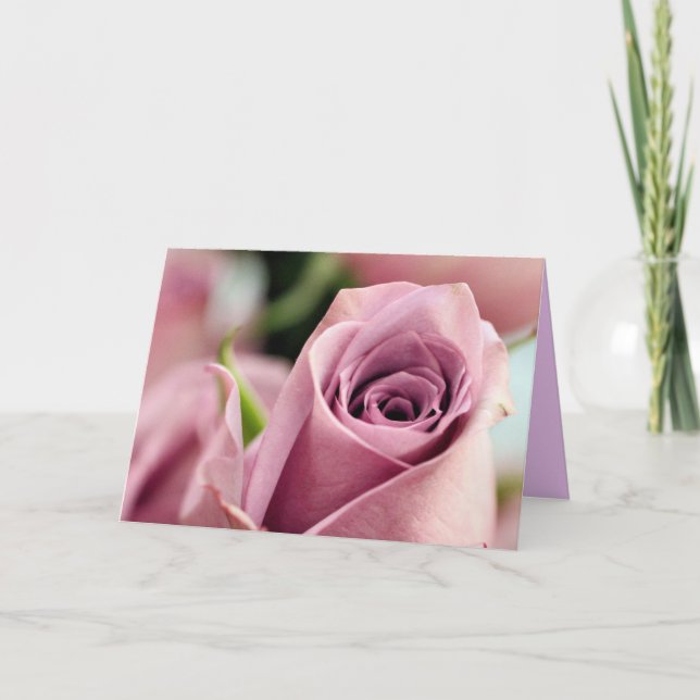 Lilac rose card (Front)