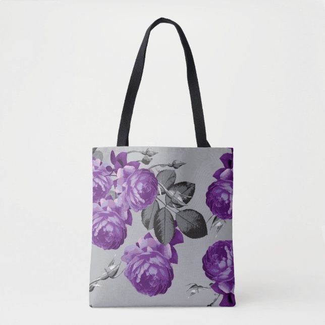 Lilac Rose Shopper- Tote Bag (Front)