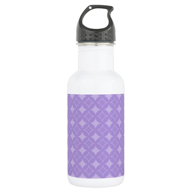 Lilac shippo pattern 532 ml water bottle (Front)