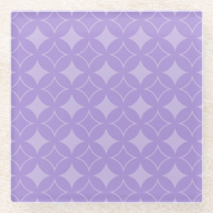 Lilac shippo pattern glass coaster