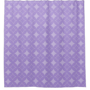 Lilac shippo pattern shower curtain