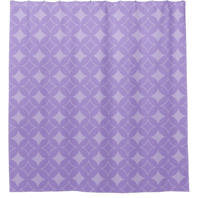 Lilac shippo pattern shower curtain (Front)