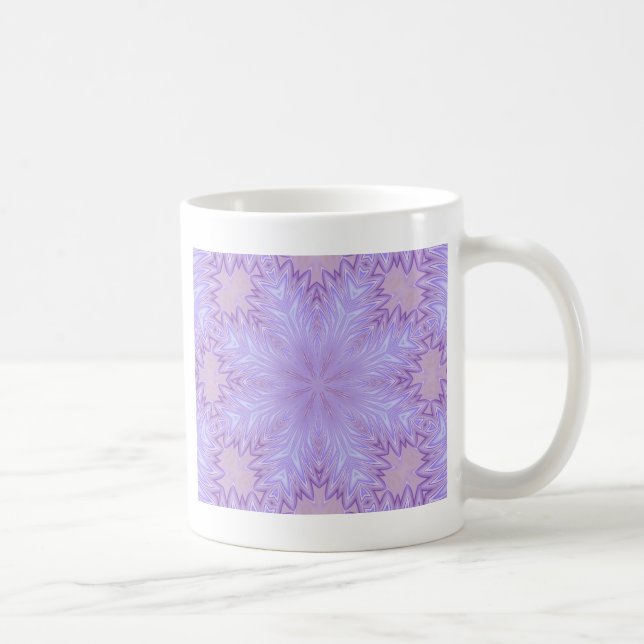 Lilac Silk Christmas Abstract Coffee Mug (Right)
