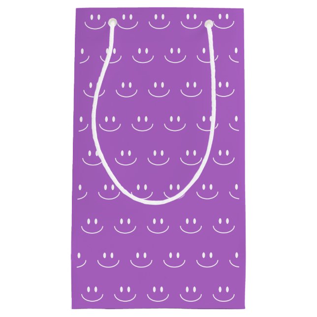 Lilac Smile Pattern Gift Bag (Front)
