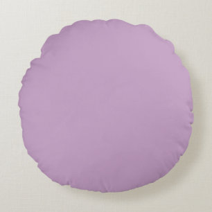 Lilac Solid Colour Round Cushion