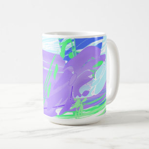 Lilac Splash Abstract Mug