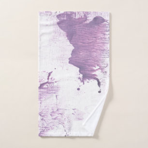 Lilac spots hand towel