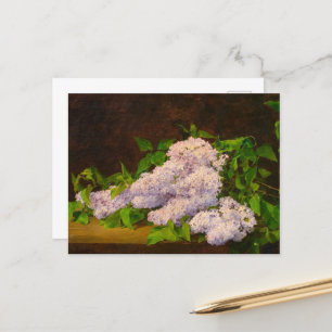 Lilac Spray, 1890 by Albert Anker Postcard