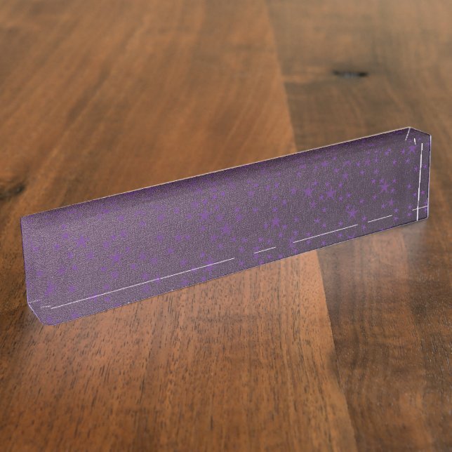 lilac stars in purple nameplate (Side)