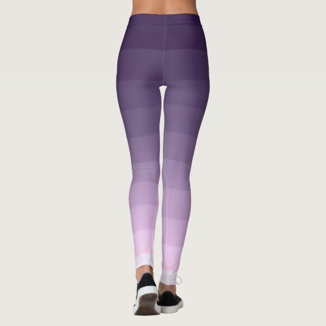 Lilac, striped leggings (Back)