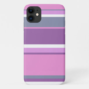 Lilac stripes iPhone 11 case