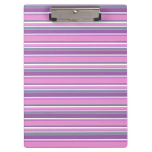 Lilac stripes clipboard