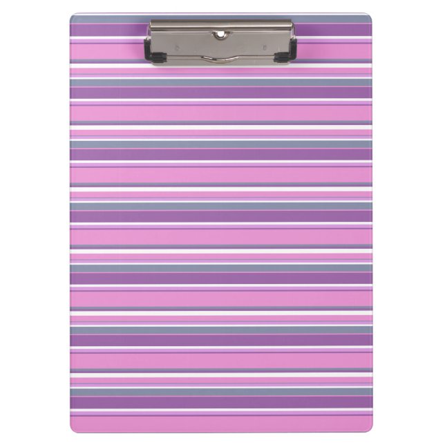 Lilac stripes clipboard (Front)