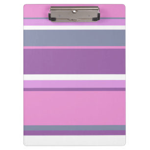 Lilac stripes clipboard