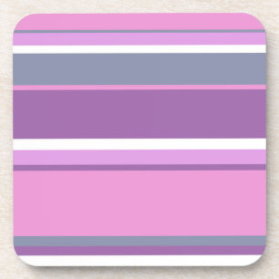 Lilac stripes coaster