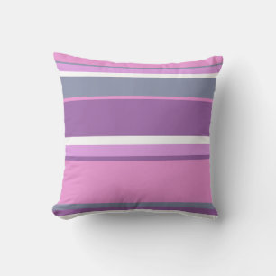 Lilac stripes cushion