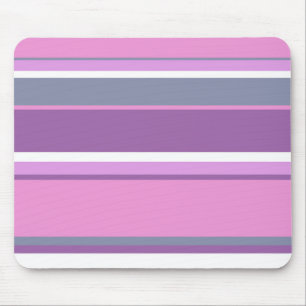 Lilac stripes mouse mat